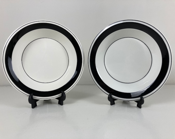 Set of 3, 4 or 5 of Arabia FAENZA soup plates, Arabia EH series, Arabia Finland, deep plates, Finnish design by Peter Winquist, 1970s