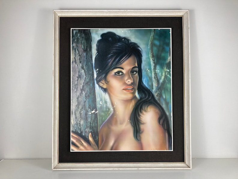 Art print by J.H. Lynch, Tina 1964 in double wooden frame image 1