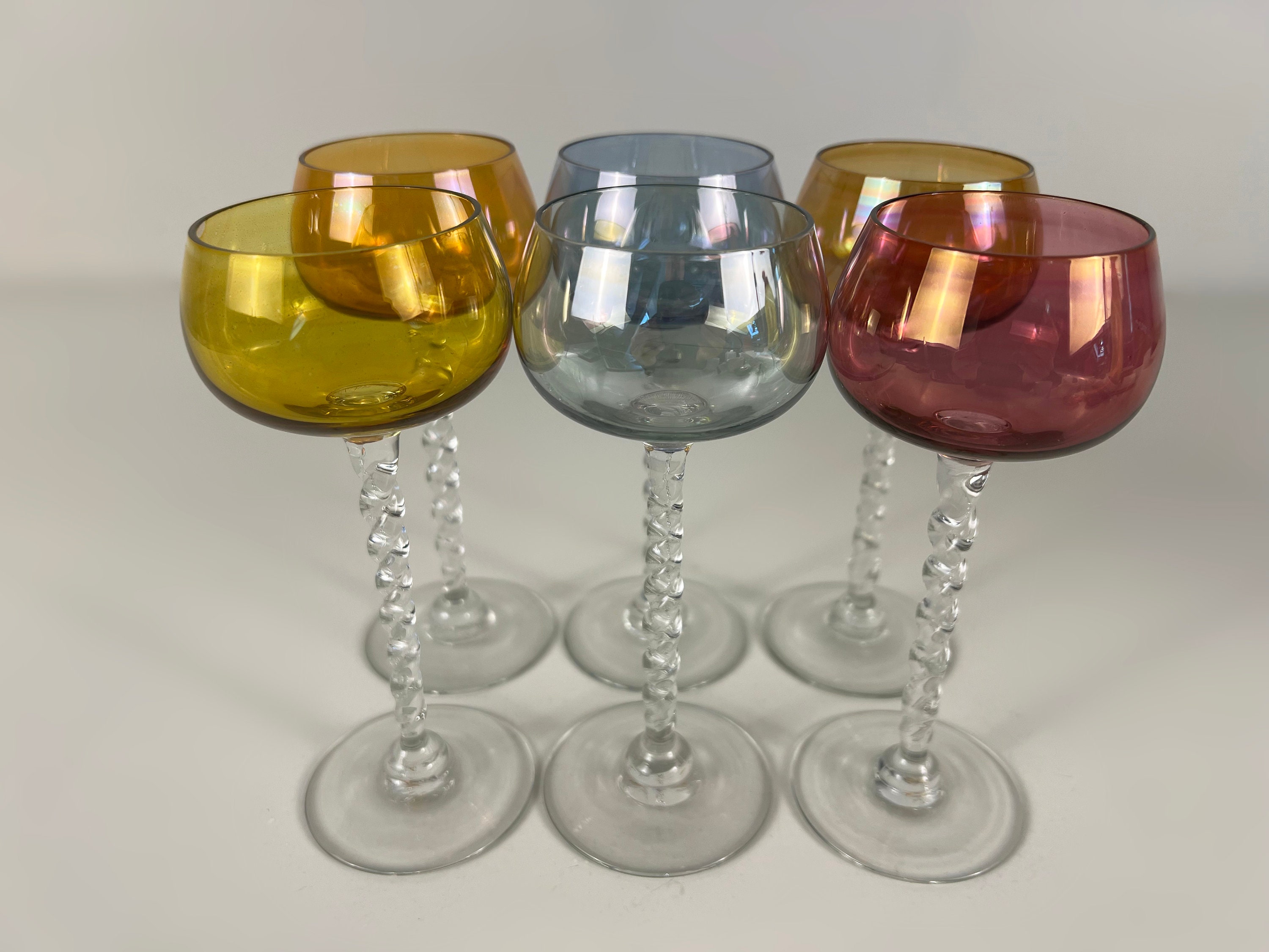 Iridescent Wine Glass – Freckled Hen