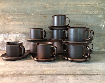 Arabia Ruska large mug, beer mug, D handle mug, 60’s mcm Finnish table ware, Ulla Procopé design, vintage Scandinavian dinner ware