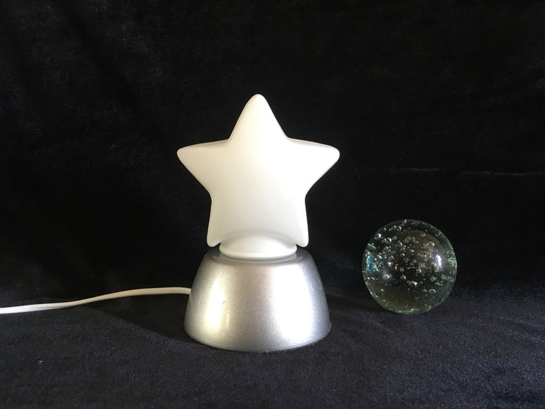 Vintage Ikea Star Lamp Retro Table Lamp in White Night Etsy