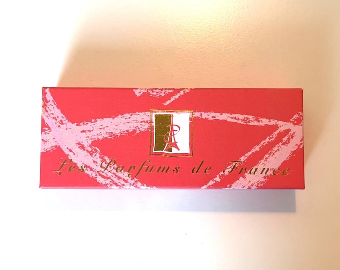 Vintage Perfume Miniatures set: Les Parfums de France, Madame Charrier, Cordon d'or, Douce faute, Ambre, Croyance, Vallauris France 1990s