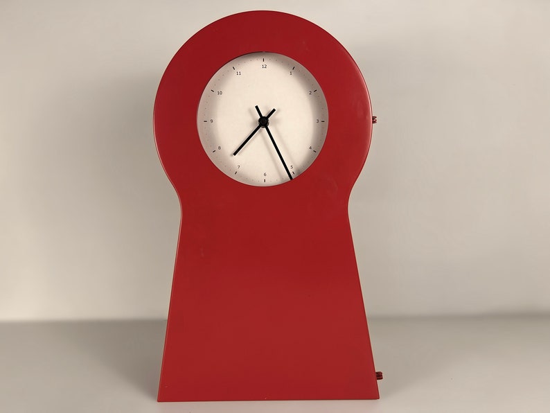 Ikea Clock Keyhole Wall or Table Clock Yellow or Red Ikea Etsy