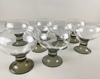 Rosenthal Studio Line Romus Wine Glasses, Sets of 4 glasses, Design by Michael Böhm, Rosenthal Studio Line Germany, MCM barware 1970’s