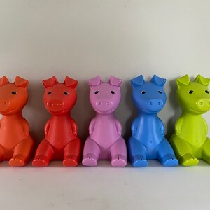 希少なIKEA Gullgris 豚の貯金箱、硬質PSプラスチック、23 cm、Monika
