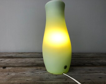 Green Ikea Mylonit lamp vintage green table lamp hand made glass table lamp night light
