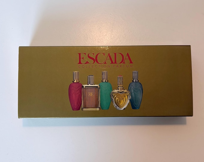 Vintage Perfume Miniatures set: Escada perfumes set, vintage from the 1990s
