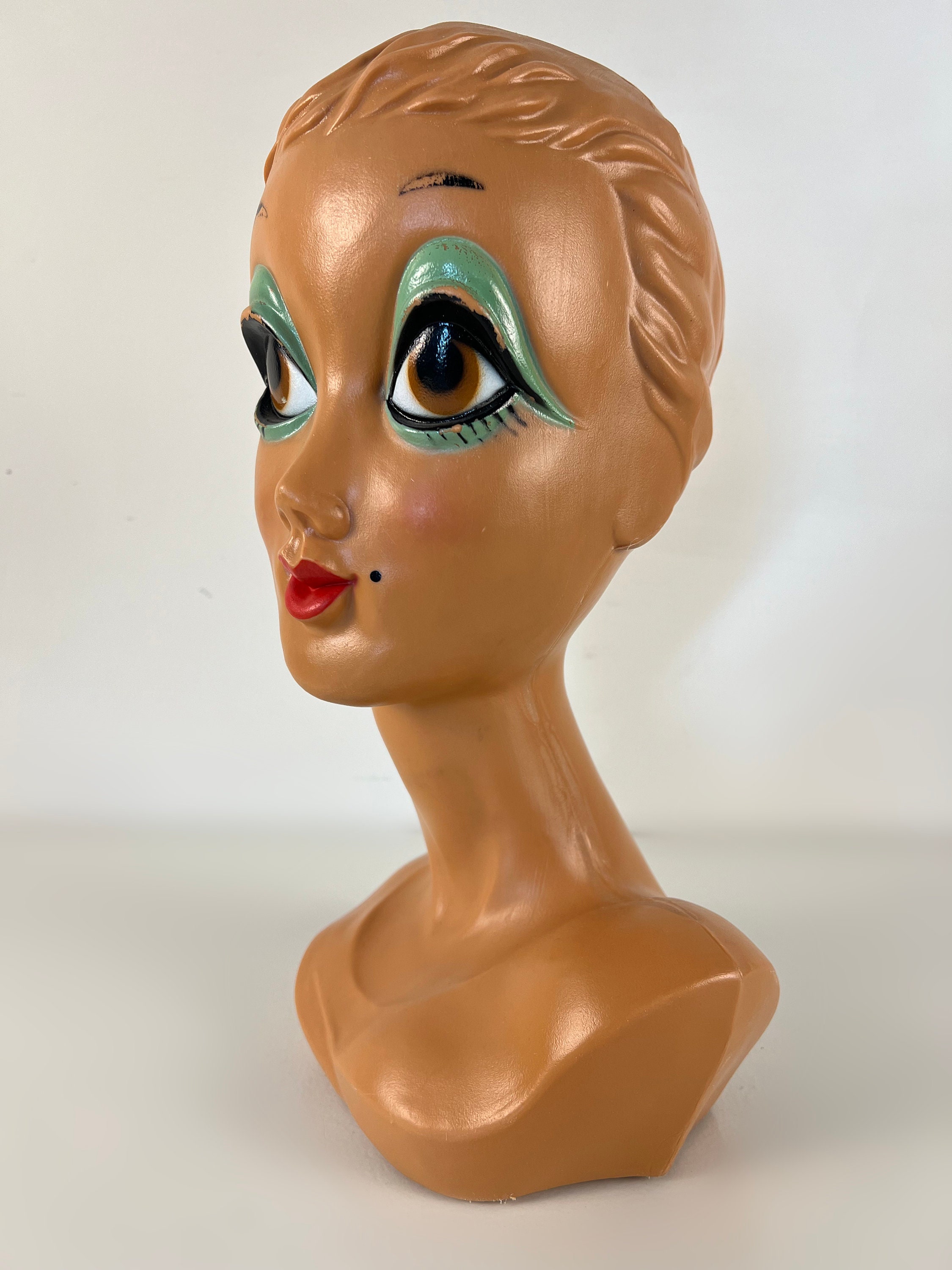 Vintage 1970s Twiggy Store Display Head 70s Retro Mannequin ...