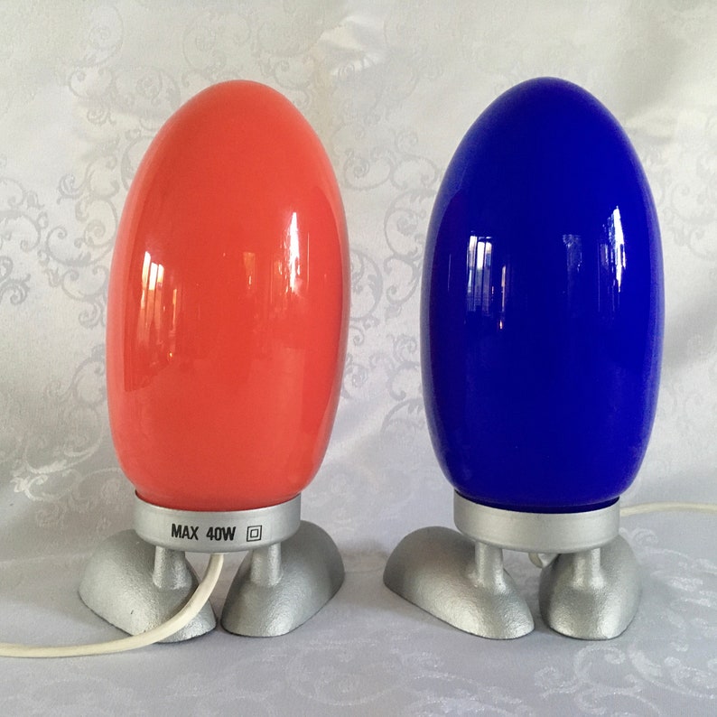 IKEA Dino egg lamp, table lamp, Ikea, Tatsuo Konno Fjorton design 1990's, vintage Ikea night light, Ikea night lamp, child lamp image 4