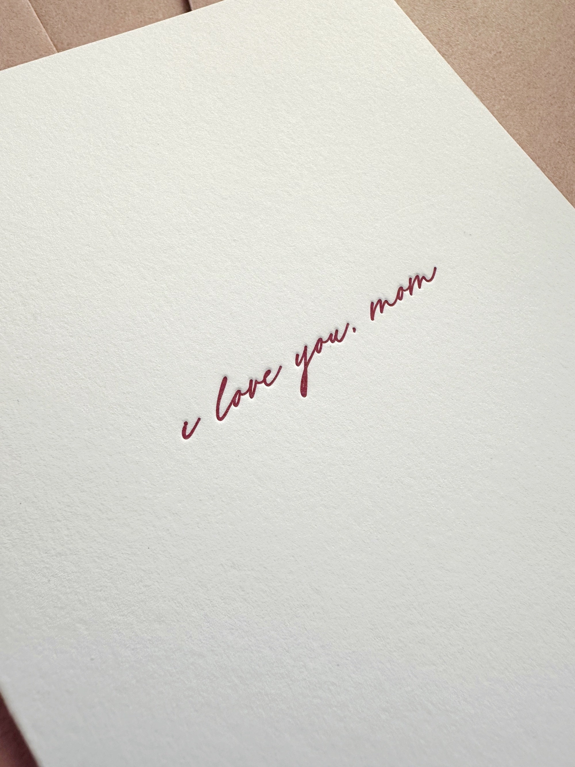 I Love You Mom, Card for Mom, Mother's Day, Mom Birthday Card - Etsy