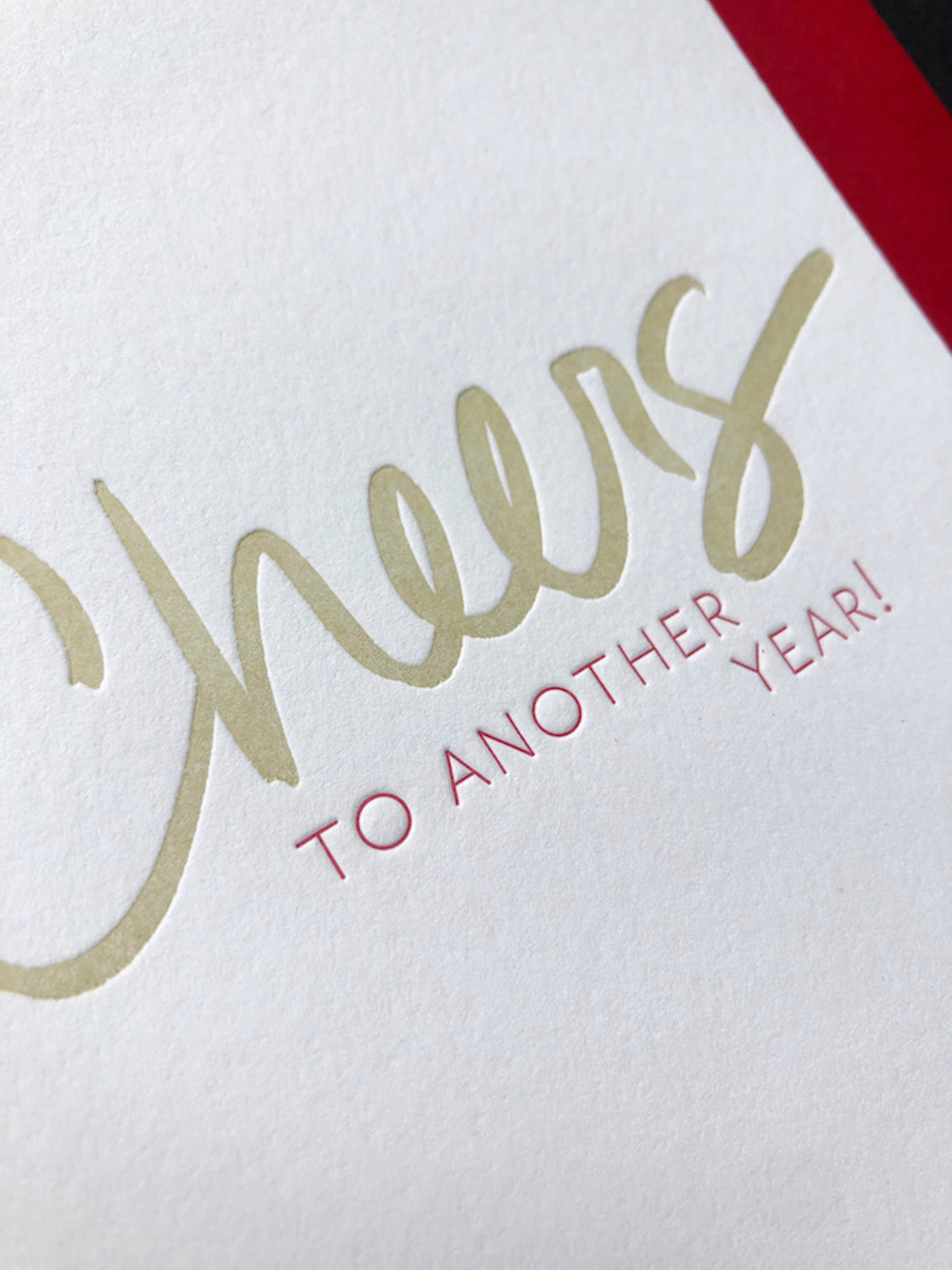 Cheers to Another Year Birthday Card Letterpress - Etsy