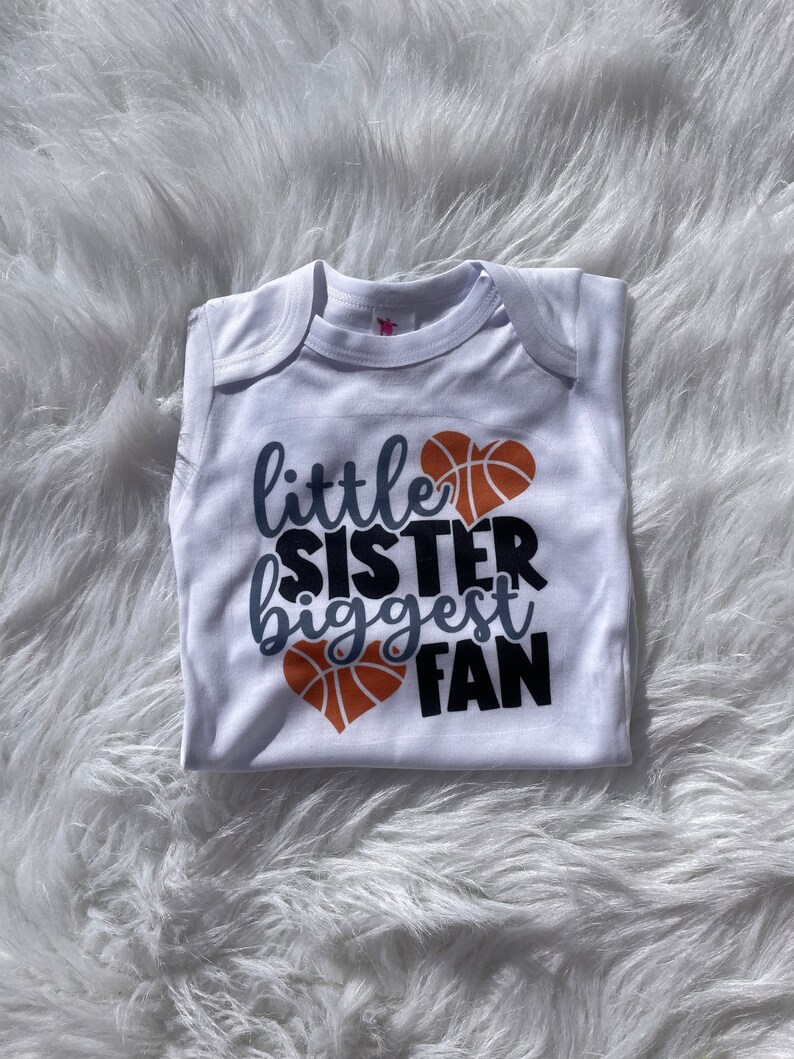 Basketball Sister Outfit/basketball Onsie/basketball Etsy