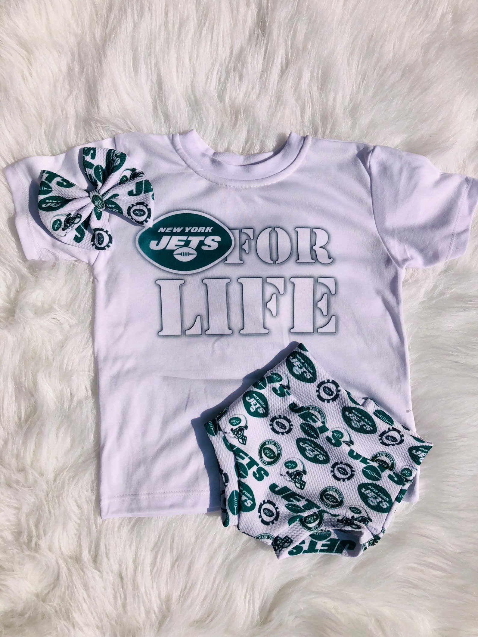 Jets baby outfit/jets bummie/New York onsie/jets fan toddler Etsy