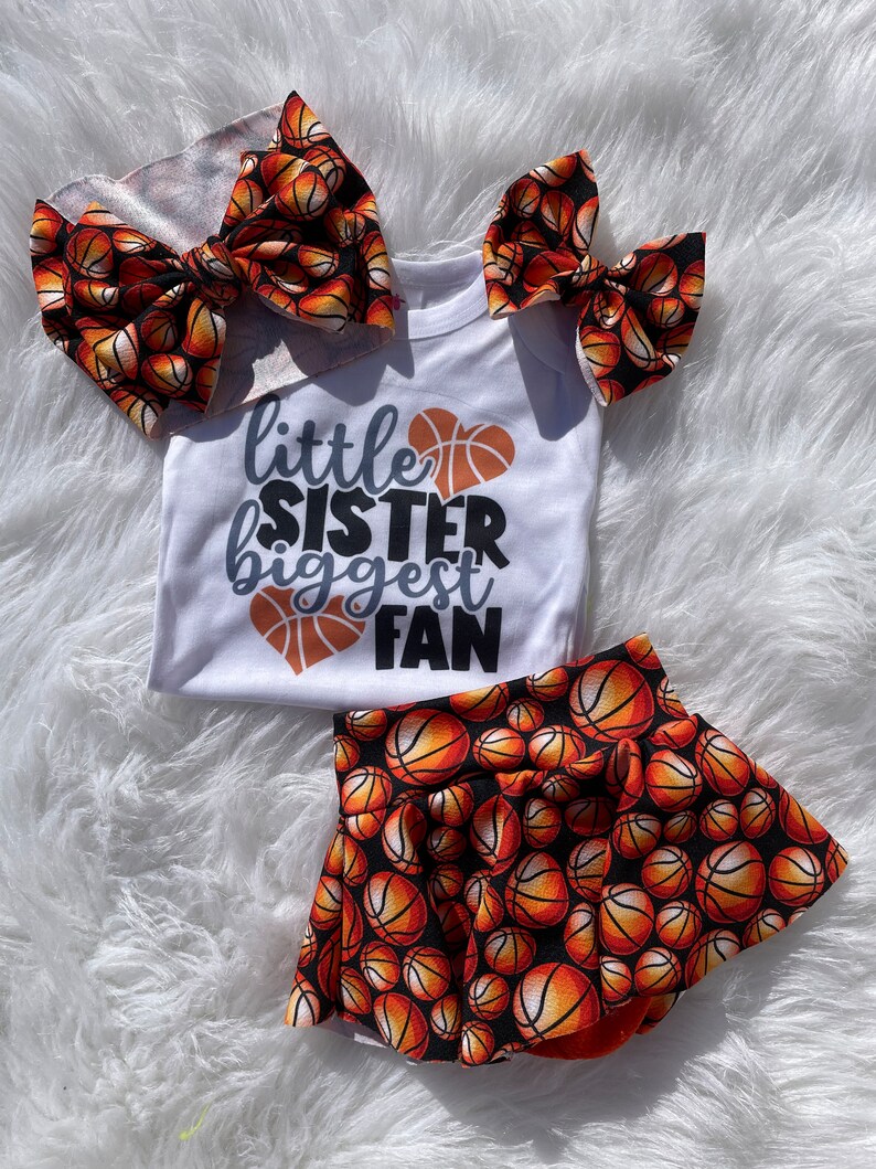 Basketball Sister Outfit/basketball Onsie/basketball Etsy