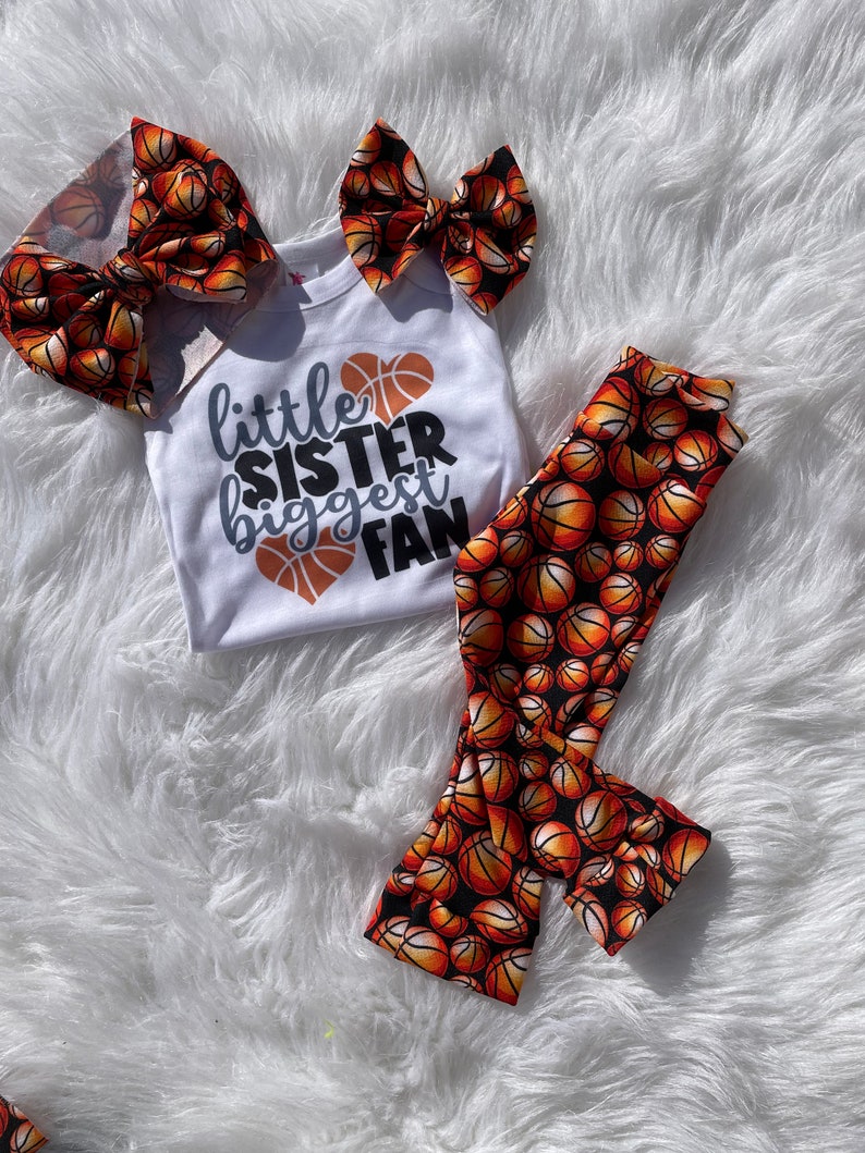 Basketball Sister Outfit/basketball Onsie/basketball Etsy