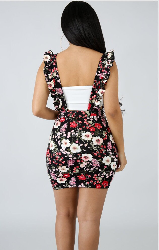 V Neck Floral Overall Skirt The Black V Neck Floral Short Sleeve Maxi Dress V Neck Floral Overall Skirt The Black V Neck Floral Short Sleeve Maxi Dress