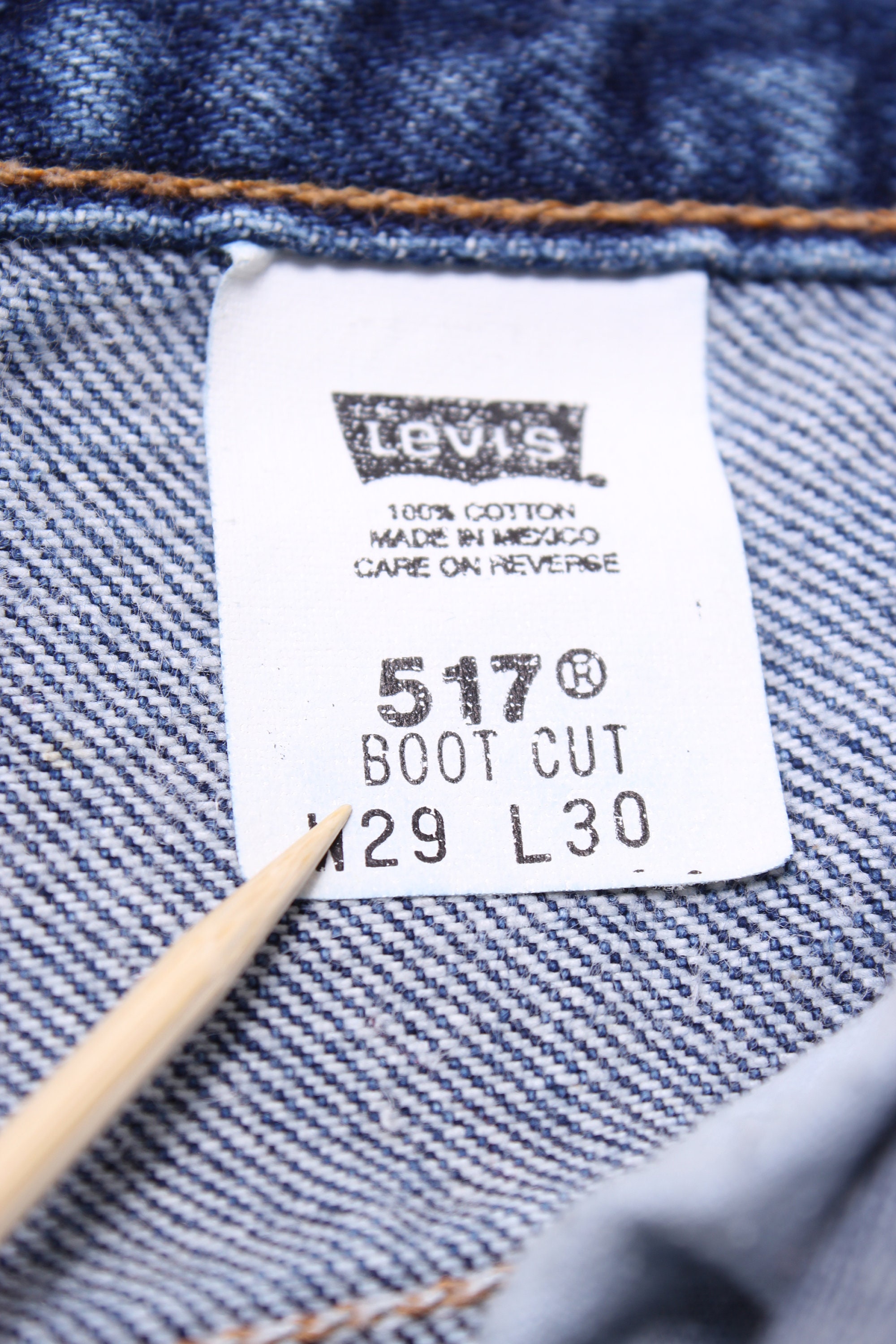 Vintage 2001 Levis 517 Boot Cut Dark Wash Jeans - Mexico