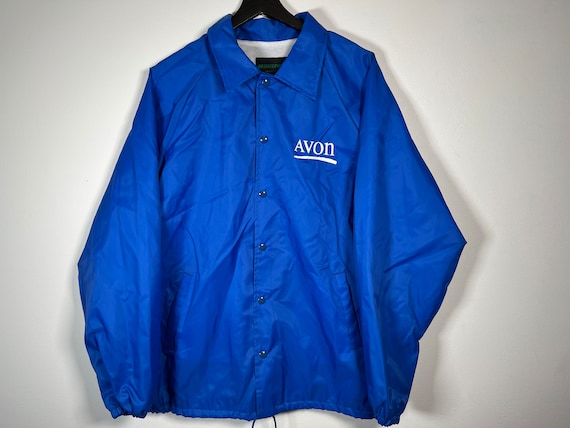 Vintage 80s 90s USA-Made Avon Sales Rep Nylon Jacket - XL