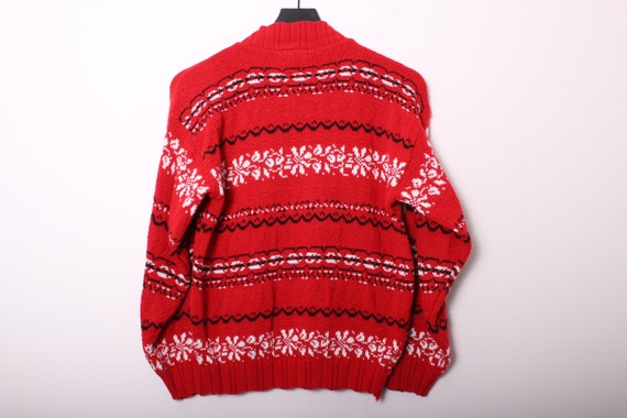 Vintage 1980s USA Made Knit Sweater - Medium - image 4