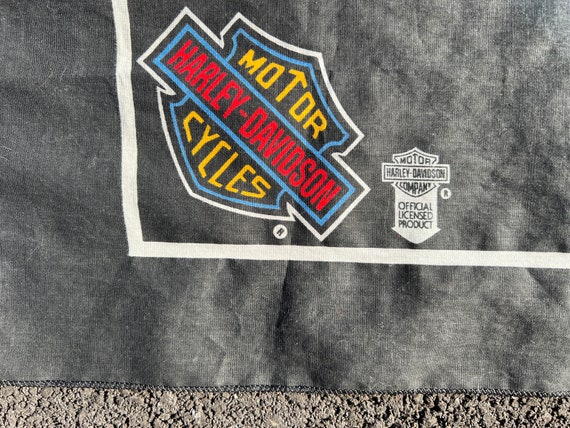 Vintage Usa-made Harley Davidson Bandana - 21” X 21” - Etsy