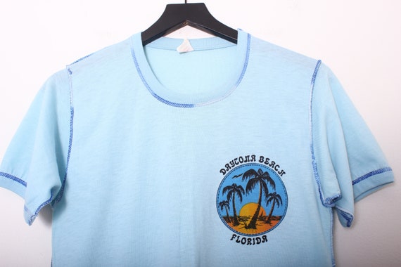 Vintage 1970s USA Made Daytona Beach, Florida T-S… - image 2