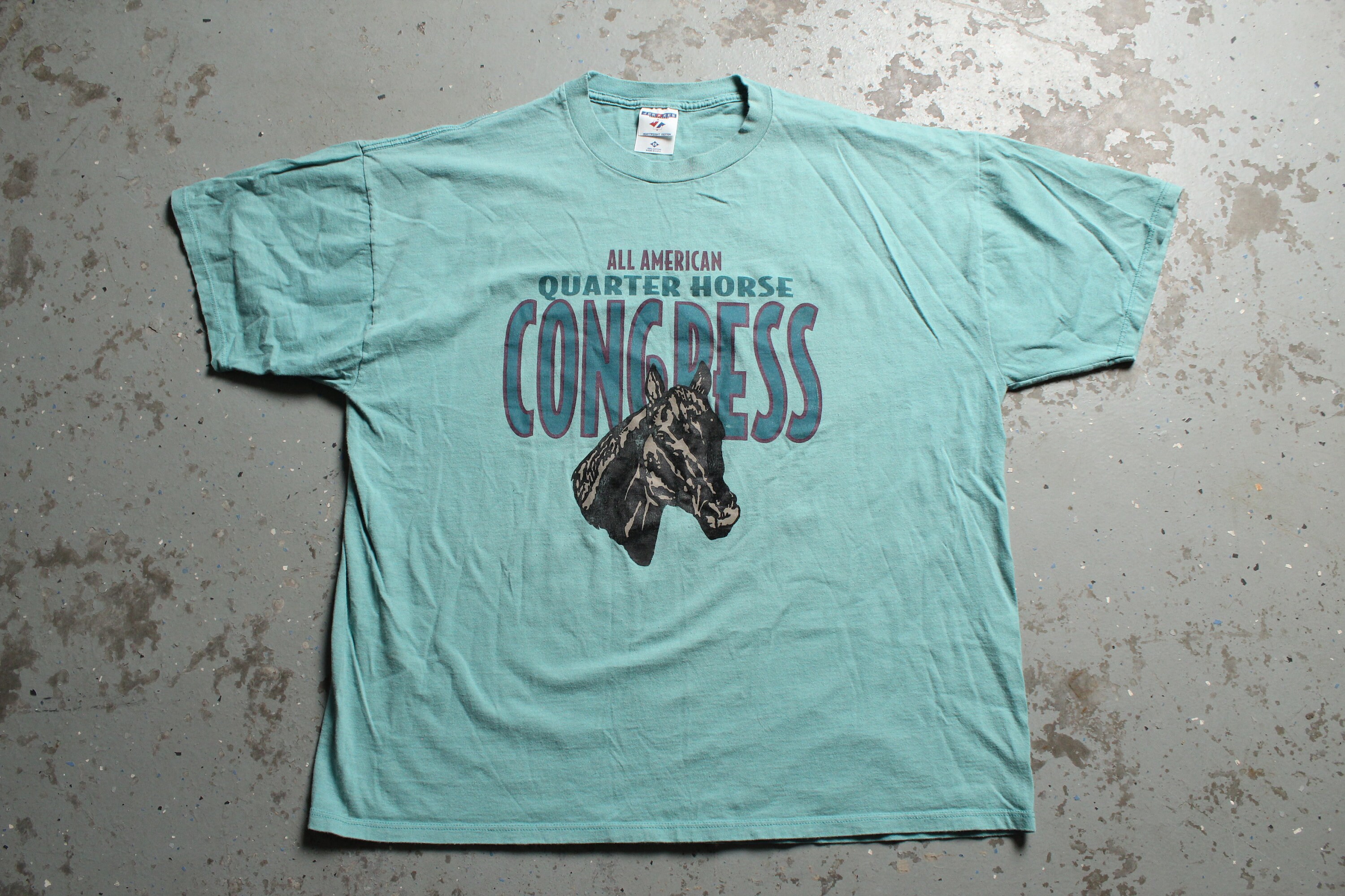 Vintage 90s USA Made All American Quarter Horse Congress Tshirt