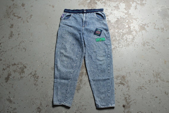 Rare Vintage 80s USA Made Lee Patch Baggy Jeans -… - image 2