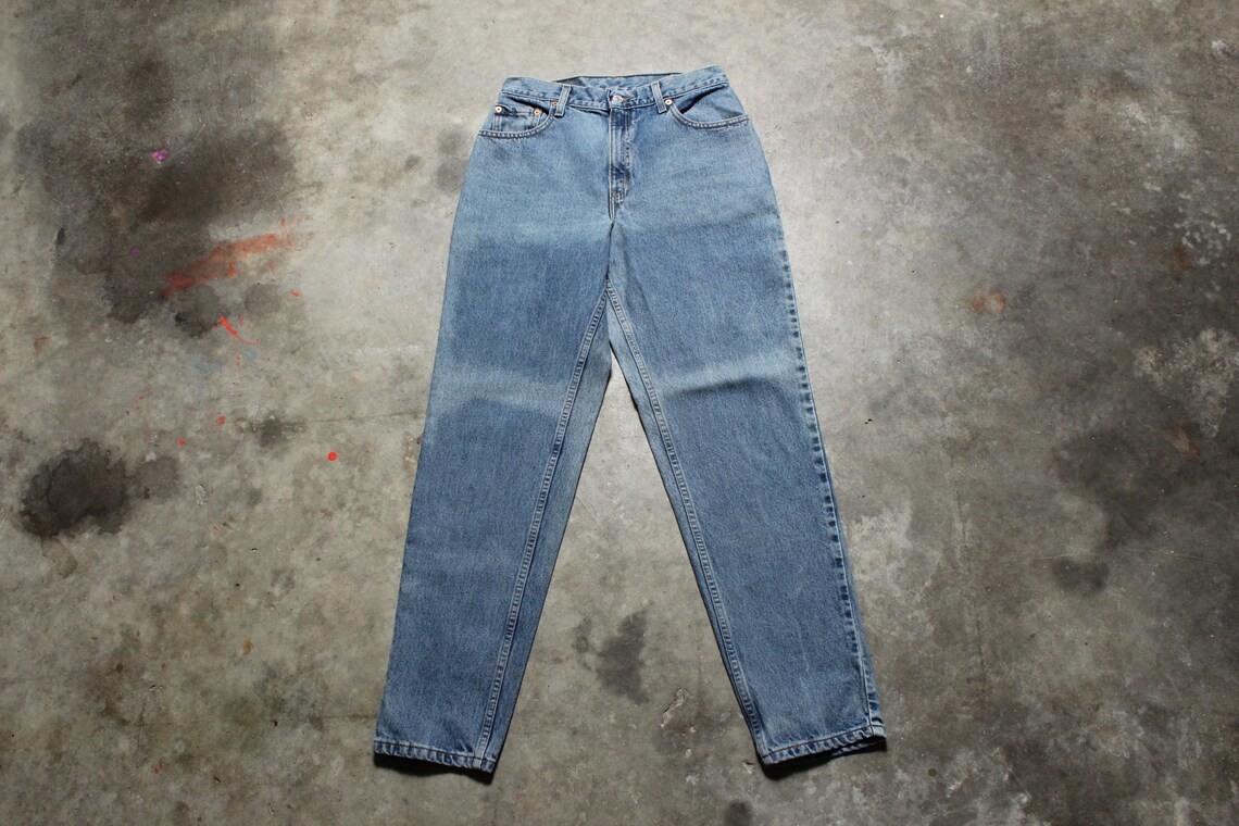 Vintage Y2K Levis 2000 550 Relaxed Fit Sun-Faded Distressed Jeans - 8 Mis (28x31), photo 2 of 5