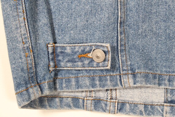 Vintage 80’s Threads on Threads Beaded Denim Vest… - image 7