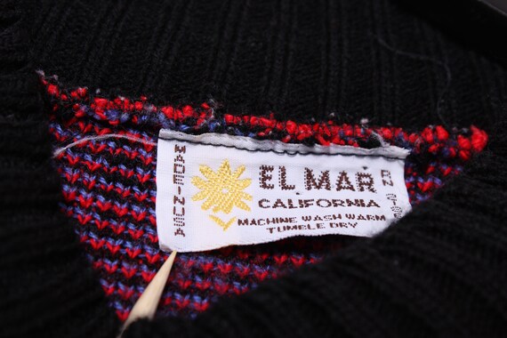 Vintage 80s USA Made El Mar Geometric Sweater - image 3