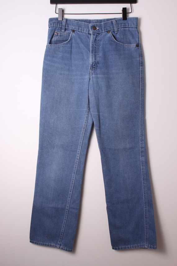 RARE Vintage 70's White Tab Levis Student Fit Fas… - image 1