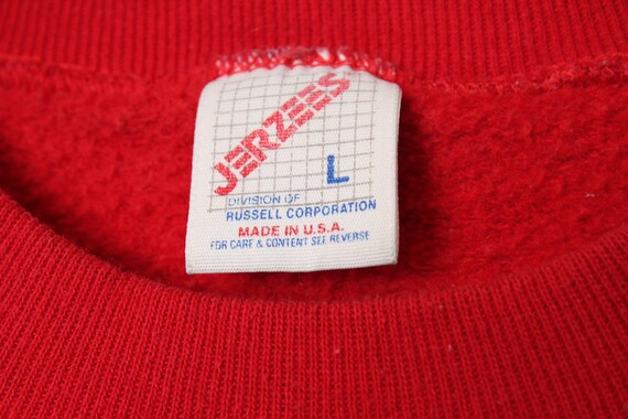 Vintage 90's USA Made Jerzees Red Grandma Embroid… - image 4