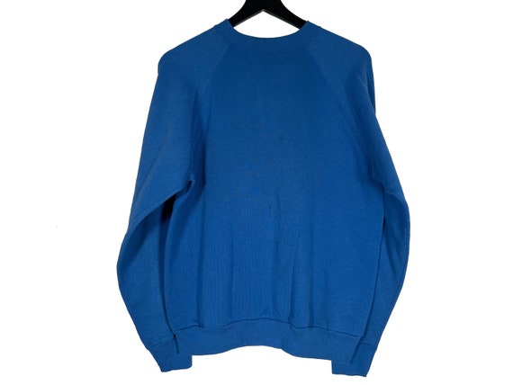 Vintage 90s Distressed Blue Raglan Sweatshirt L - Etsy