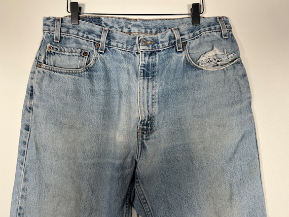 Vintage 2001 Mexico Made Levis 505 Heavily Distressed Jeans