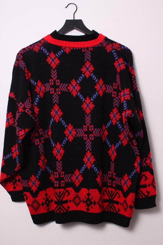 Vintage 80s USA Made El Mar Geometric Sweater - image 4