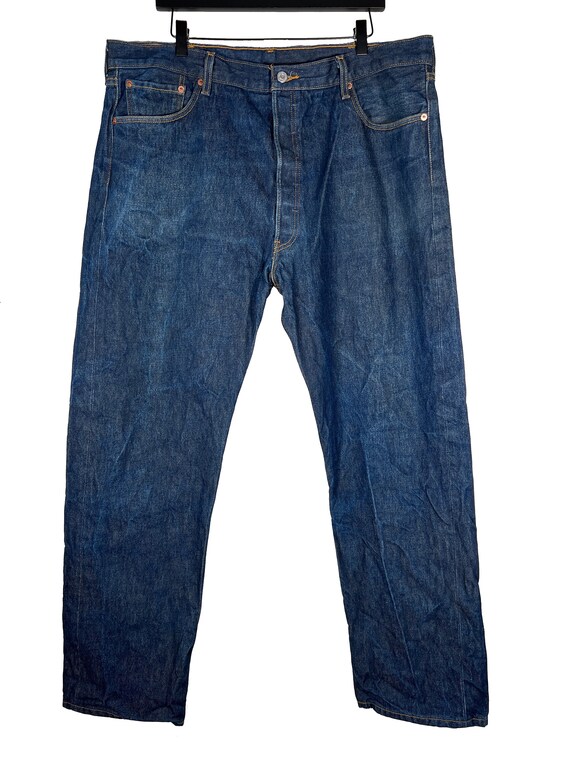 Vintage Levis 501xx Dark Wash Button Fly Jeans - … - image 2