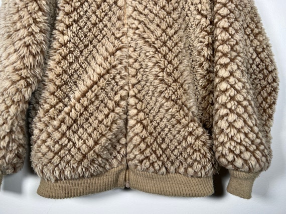 Vintage 80s Betmar New York Faux Fur Sherpa Coat … - image 3