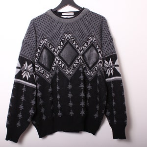 90s jacquard paris knit sweater France製 90s jacquard paris knit sweater France製 90s jacquard paris
