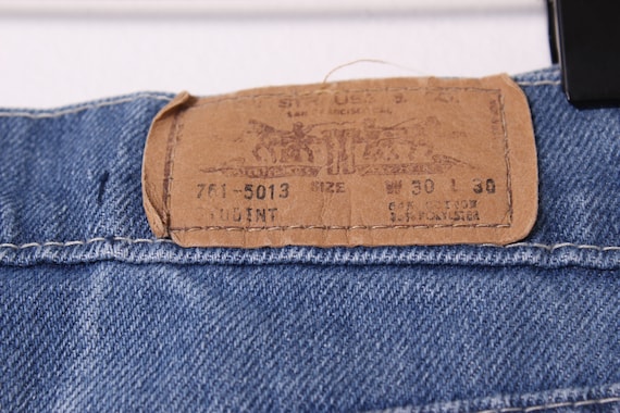 RARE Vintage 70's White Tab Levis Student Fit Fas… - image 5
