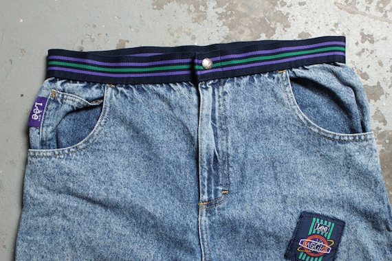 Rare Vintage 80s USA Made Lee Patch Baggy Jeans -… - image 3