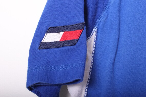 Vintage 1990s Tommy Hilfiger Zip Up Short Sleeve … - image 5