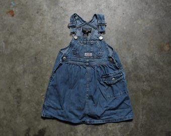 Vestido vaquero vintage Ralph Lauren Polo para niña, estilo años 2000, talla 2T
