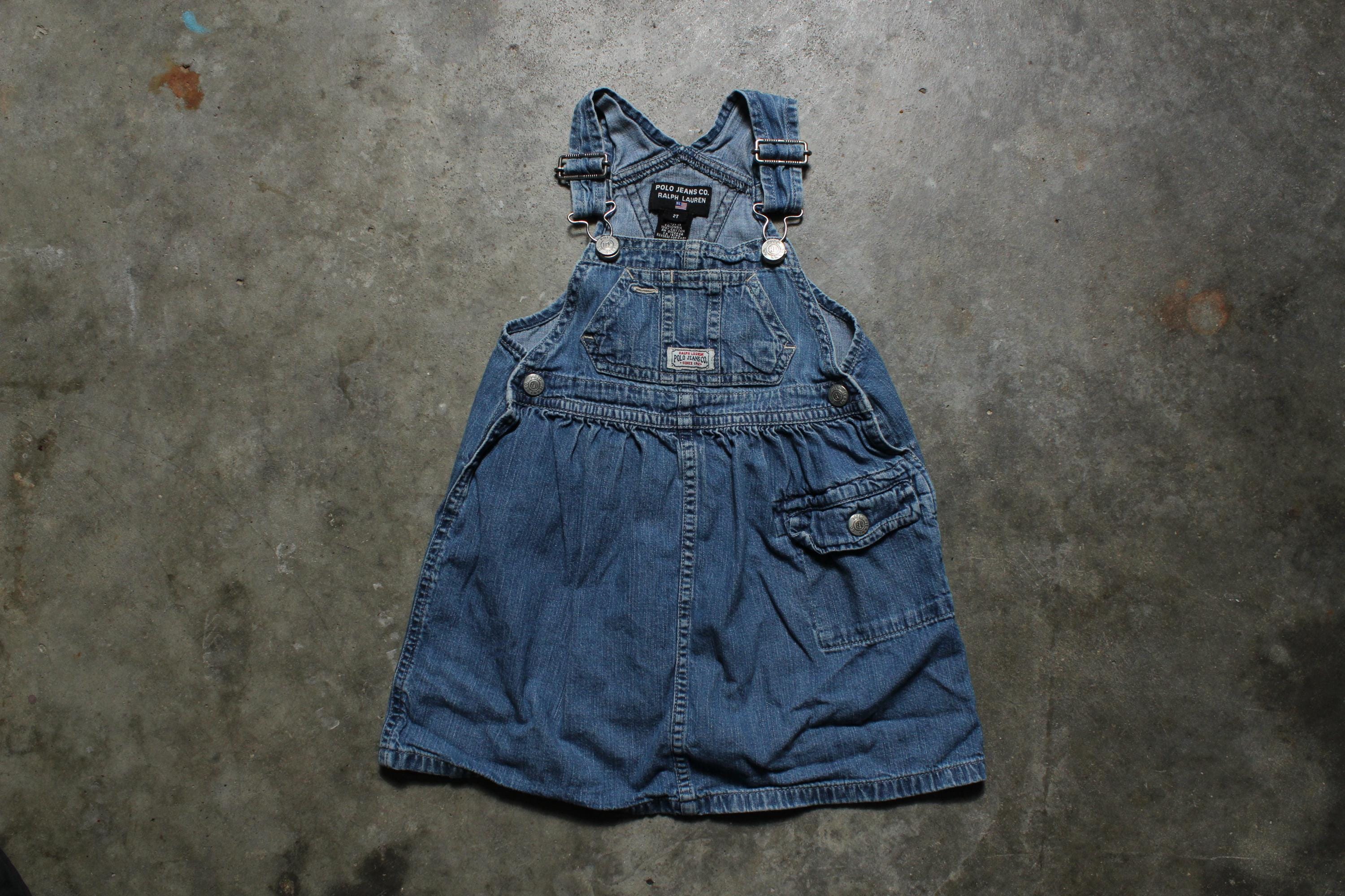 Denim 90's Baby Girl Dress Vintage - Etsy