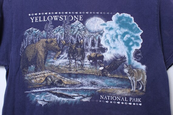 Vintage 90s Distressed Yellowstone National Park … - image 2