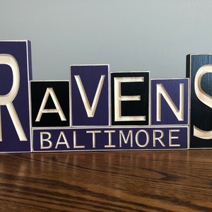 Ravens Wooden Sign for tabletop or wall