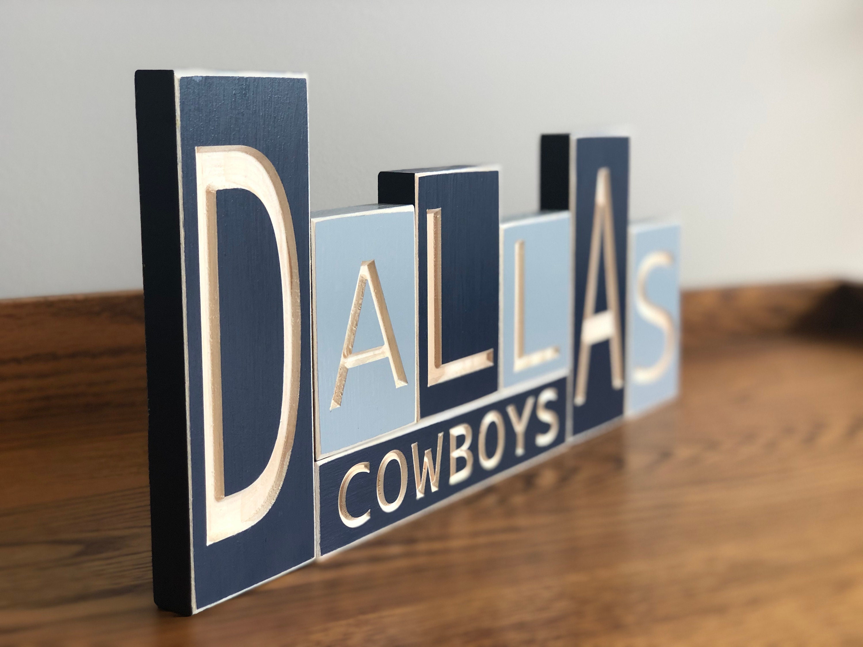 Dallas Letters Sign Dallas Wooden Sign for Table Top or Wall - Etsy