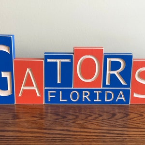 Florida Gators wooden sign for wall or table top