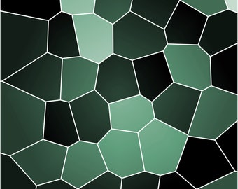 Stained Glass Digital Paper Green Mosaic Design Printable Resizable Instant Download