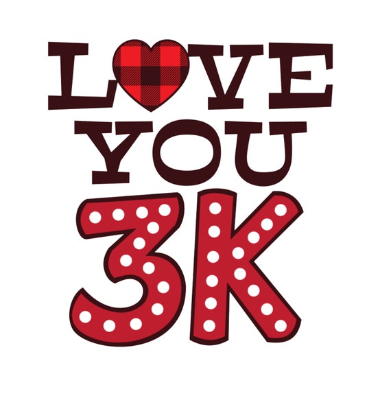 Printable Word Art Love You 3K Word Art Stickers | Etsy