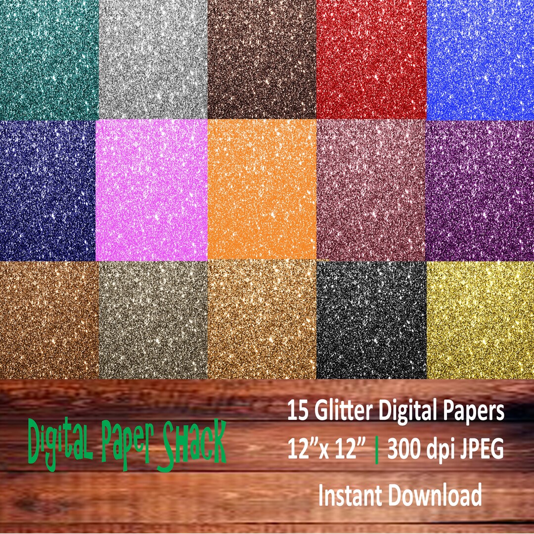 Glitter Digital Paper Bundle, Sparkle Backgrounds (instant Download) - Etsy
